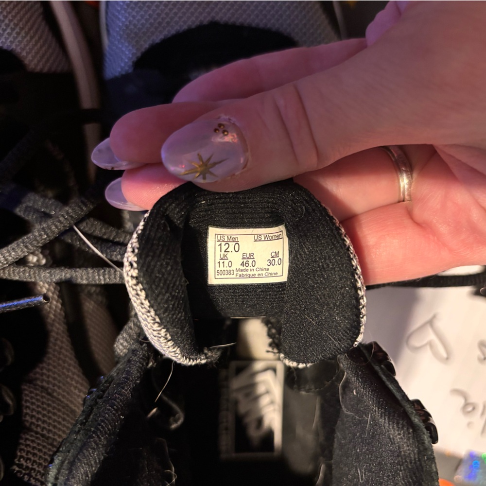 Vans Black and Gray High-Top Sneakers - Picture 3 of 7